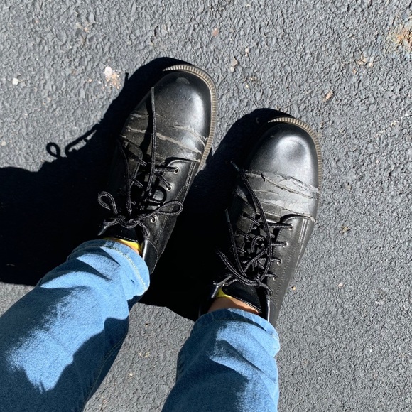 Black fake leather ankle boots - Picture 10 of 11